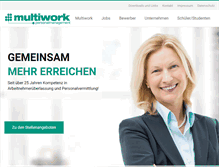Tablet Screenshot of multiwork.de